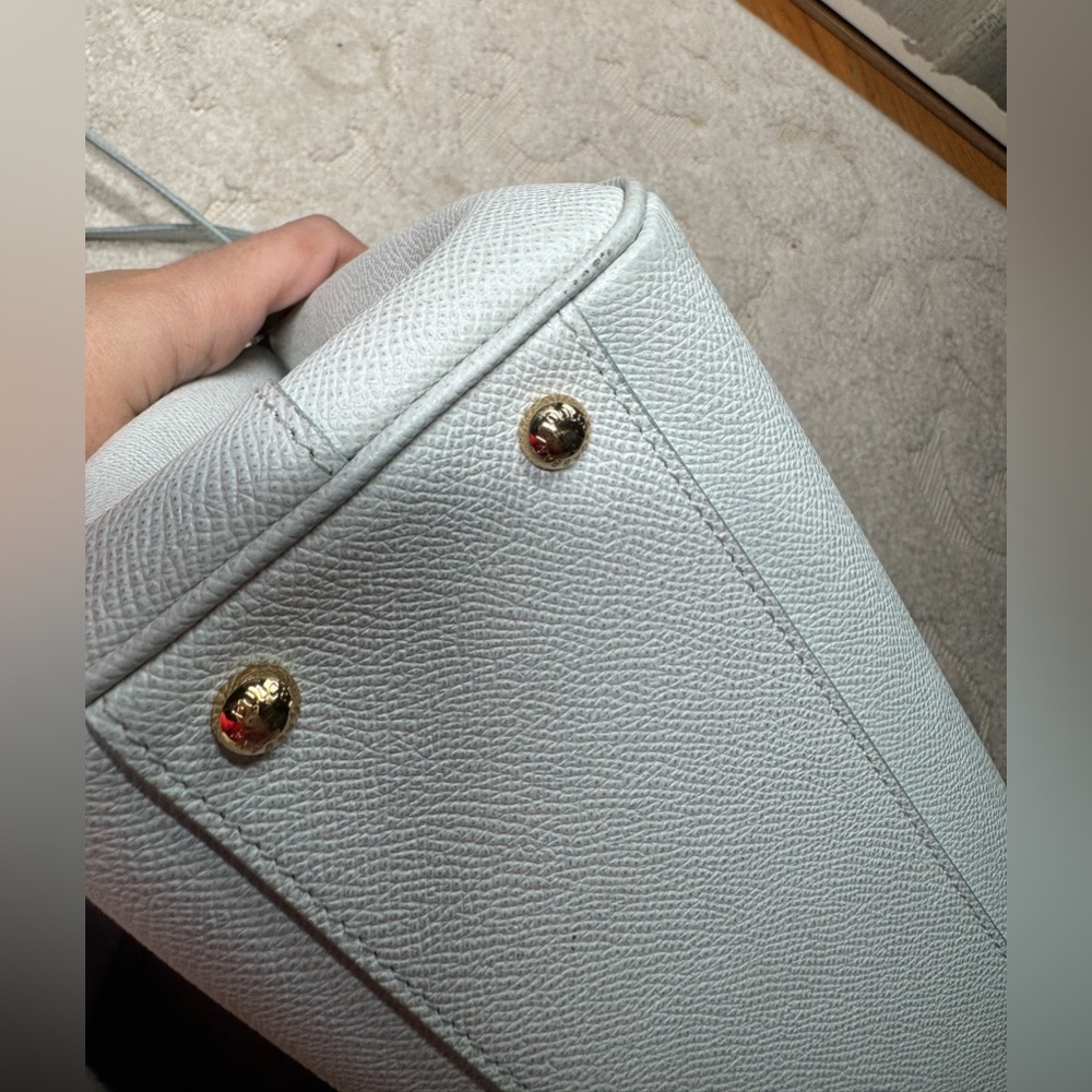 DOLCE & GABBANA light blue Leather Medium Miss Sicily Top Handle Bag - Picture 10 of 16